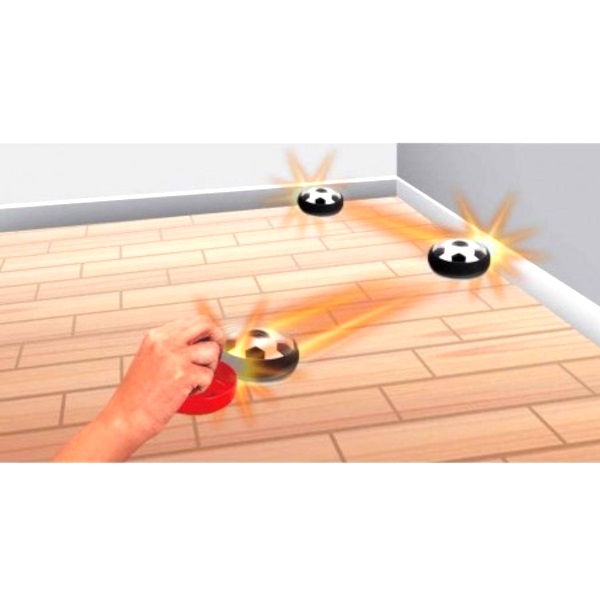 air hockey con mano e muro