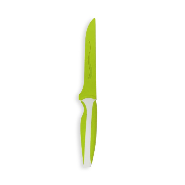 Coltello per disossare verde con custodia