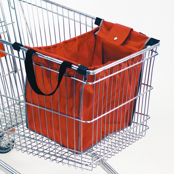 Eco bag rossa con carrello