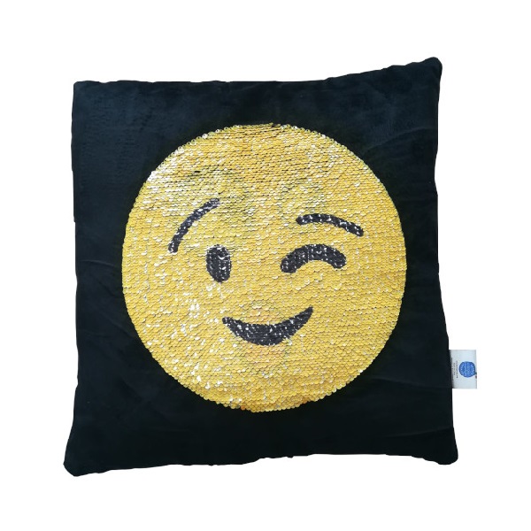 Cuscino smile con occhiolino