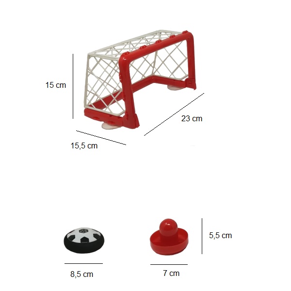 air hockey con misure