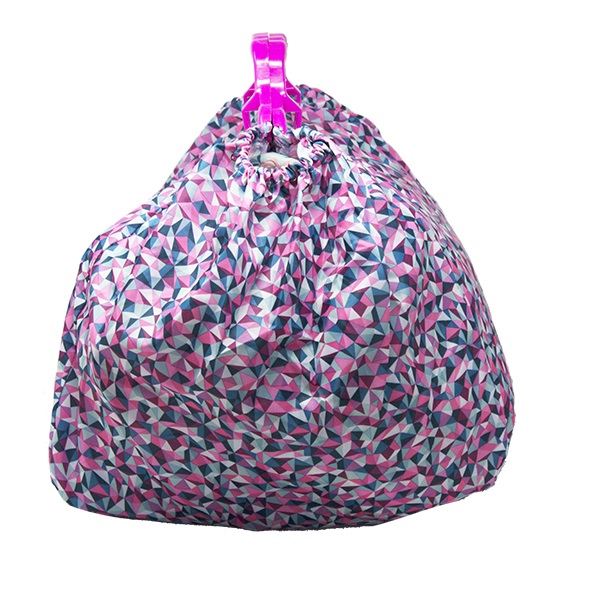 Baggy fantasy- floreale fucsia laterale