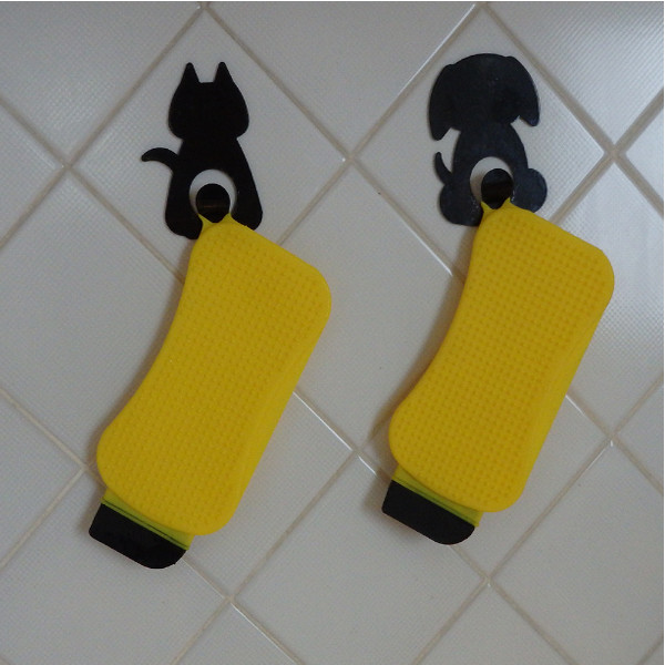 Set 2 spugne in silicone appese