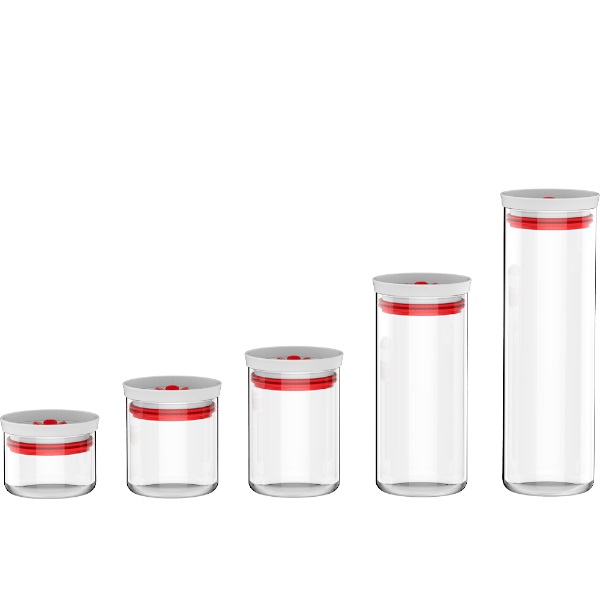 Kit 5 pz vasi in vetro
