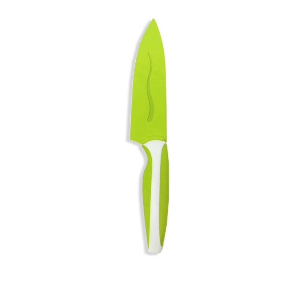 Coltello chef piccolo verde con custodia