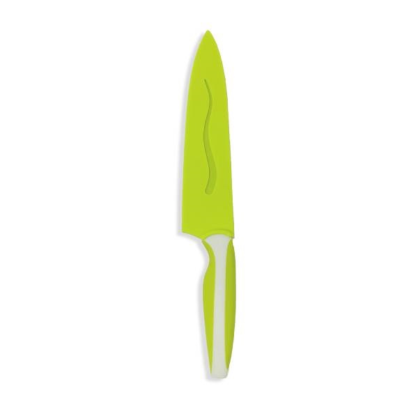 Coltello chef grande verde con custodia