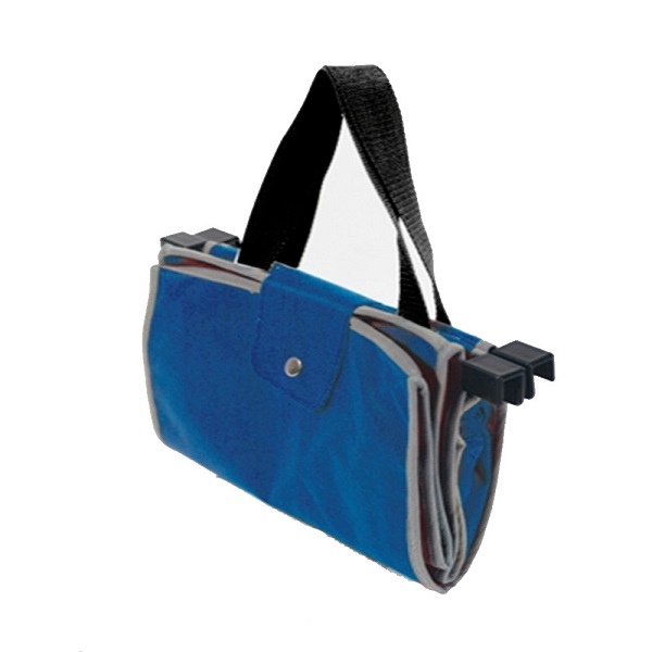 Eco bag blu chiusa laterale