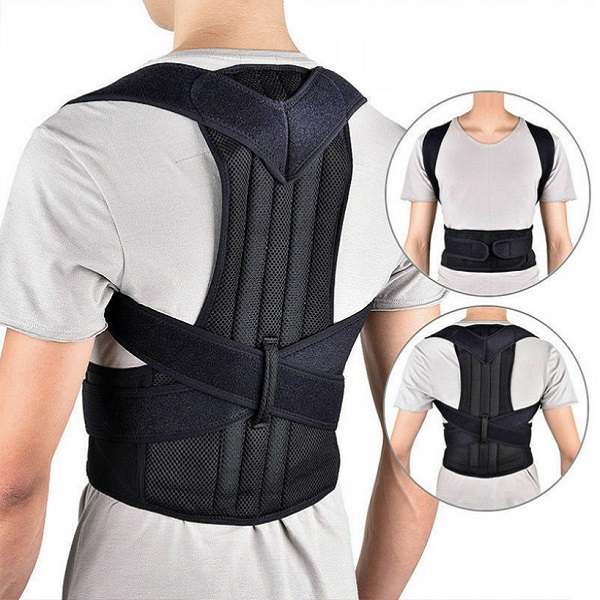Fascia supporto lombare indossata