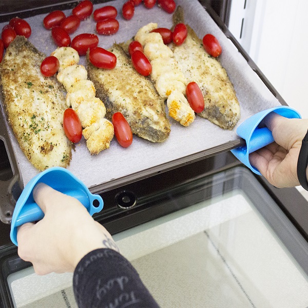 Presine in silicone con teglia da forno