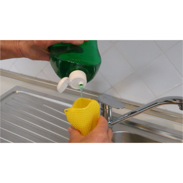 Set 2 spugne in silicone con detersivo